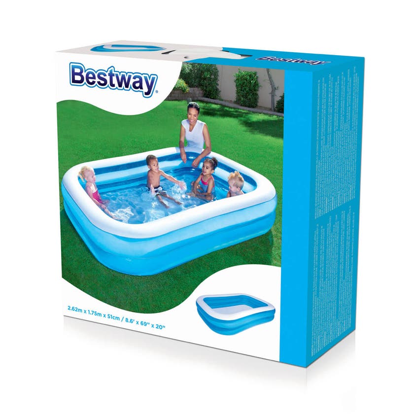 Bestway, Familiebasseng 2 ringer 262x175x51 cm 778 liter