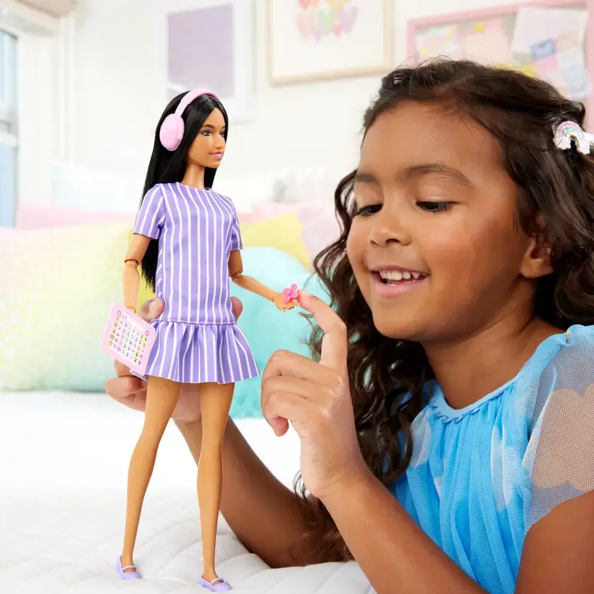 Lansering av Barbie - Purple Stripes - Autistisk Barbie