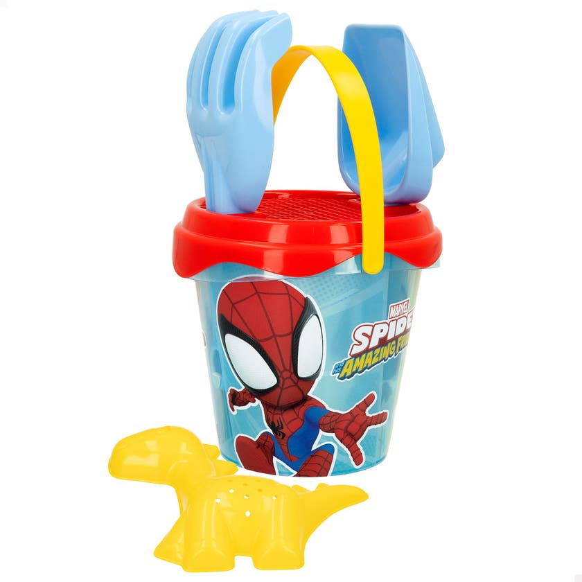 Bøtte sett, Spidey med 5 deler 14 cm